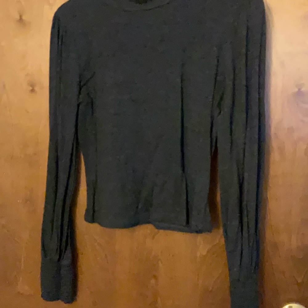 Chic Black Long Sleeve Top